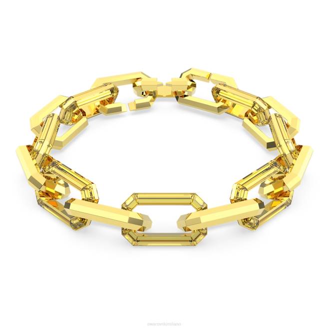 Swarovski DV4B138 gioielleria dichiarazione, giallo collana lucente